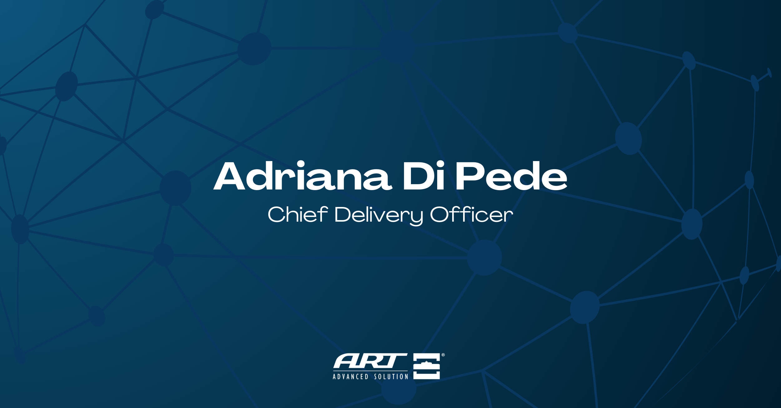 ART Spa announces that Adriana Di Pede have joined the group as the new Chief Delivery Officer